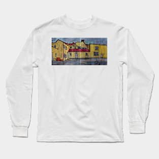 Watercolor Sketch - Mansion House from the Back. Essex, United Kingdom Long Sleeve T-Shirt